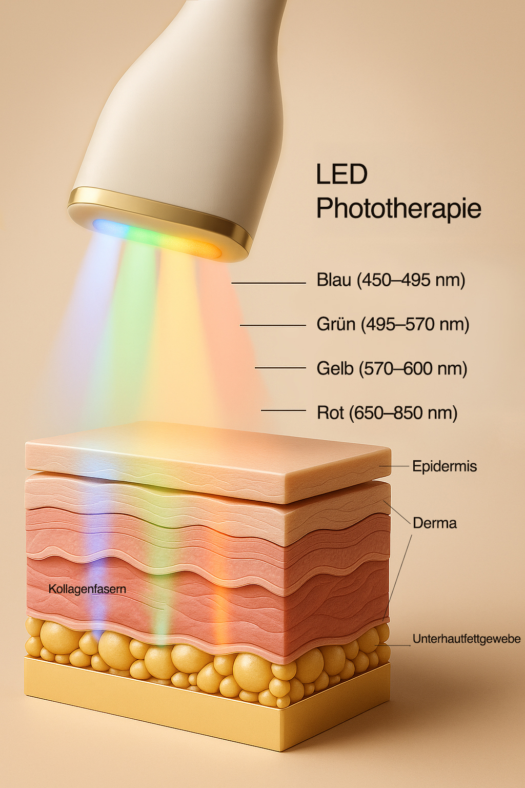 LED-Lichttherapie Schema - 1